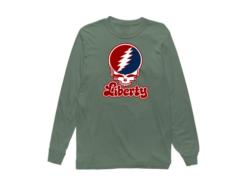 Liberty Stealie Premium Unisex Long-Sleeve — Design: Liberty University — Light Green