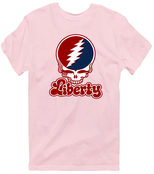 Liberty Stealie Premium Unisex T-Shirt — Design: Liberty University — Light Pink