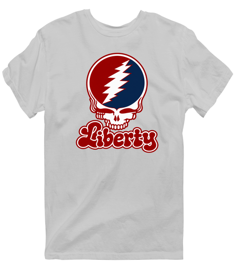 Liberty Stealie Premium Unisex T-Shirt — Design: Liberty University — Sport Grey