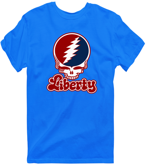 Liberty Stealie Premium Unisex T-Shirt — Design: Liberty University — Royal