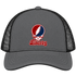 Liberty Stealie Premium Unisex Trucker Cap — Design: Liberty University — Charcoal/Black