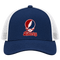 Liberty Stealie Premium Unisex Trucker Cap — Design: Liberty University — Navy/White