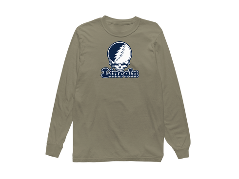 Lincoln Stealie Premium Unisex Long-Sleeve — Design: Lincoln University (MO) — Sandstone