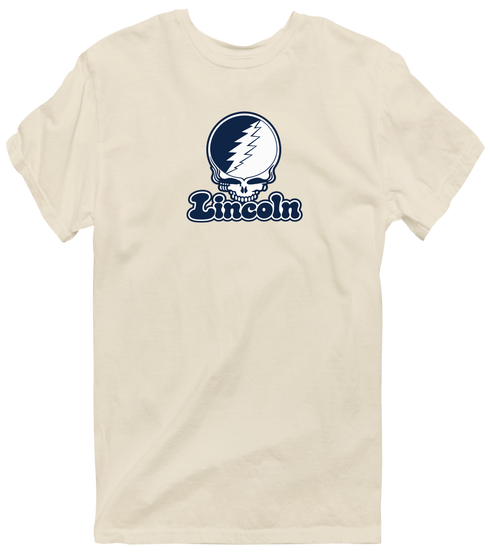 Lincoln Stealie Premium Unisex T-Shirt — Design: Lincoln University (MO) — Sand