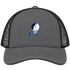 Lincoln Stealie Premium Unisex Trucker Cap — Design: Lincoln University (MO) — Charcoal/Black
