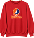 Lincoln Stealie Premium Unisex Crewneck — Design: Lincoln University (PA) — Red