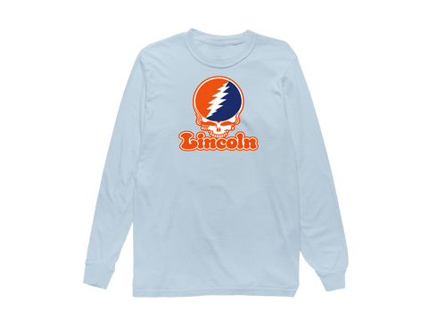 Lincoln Stealie Premium Unisex Long-Sleeve — Design: Lincoln University (PA) — Chambray