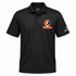 Lincoln Stealie Premium Unisex Polo — Design: Lincoln University (PA) — Black