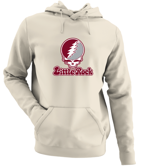 Little Rock Stealie Premium Unisex Hoodie — Design: Arkansas at Little Rock University of — Sand