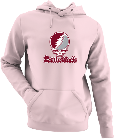 Little Rock Stealie Premium Unisex Hoodie — Design: Arkansas at Little Rock University of — Light Pink