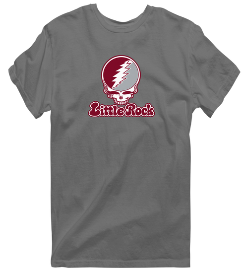 Little Rock Stealie Premium Unisex T-Shirt — Design: Arkansas at Little Rock University of — Charcoal