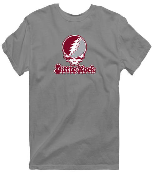 Little Rock Stealie Premium Unisex T-Shirt — Design: Arkansas at Little Rock University of — Dark Heather