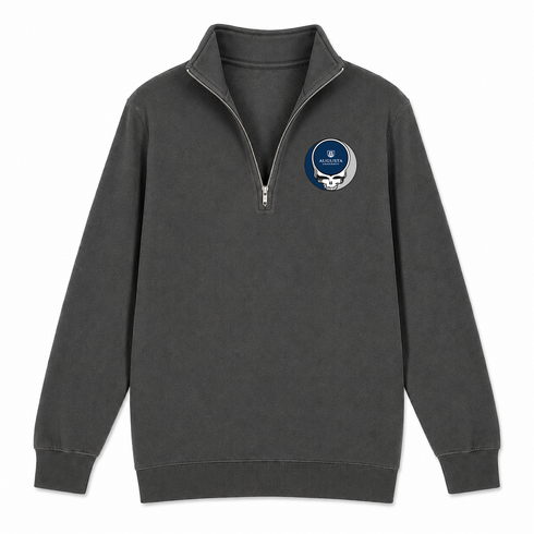 Augusta University - Premium Grateful Dead Quarter-Zip Pullover - Charcoal - 6