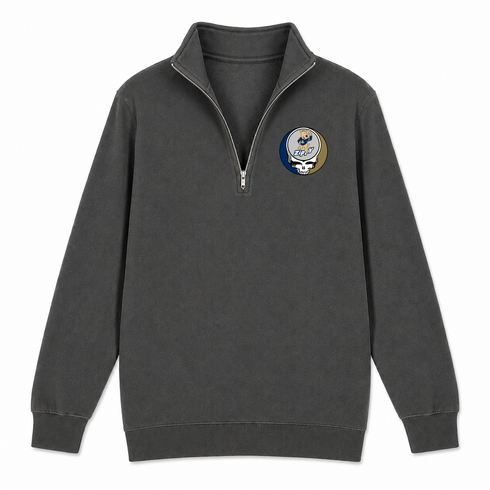 University of Akron - Premium Grateful Dead Quarter-Zip Pullover - Charcoal - 6