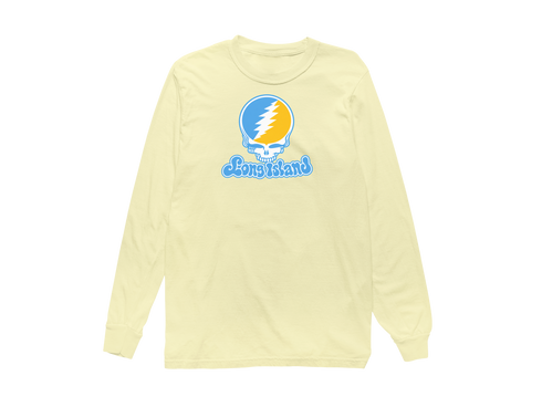 Long Island Stealie Premium Unisex Long-Sleeve — Design: Long Island University — Butter