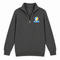 Long Island Stealie Premium Unisex Quarter-Zip — Design: Long Island University — Charcoal