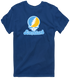 Long Island Stealie Premium Unisex T-Shirt — Design: Long Island University — Navy