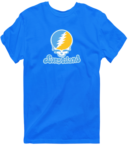 Long Island Stealie Premium Unisex T-Shirt — Design: Long Island University — Royal