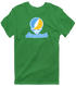 Long Island Stealie Premium Unisex T-Shirt — Design: Long Island University — Irish Green