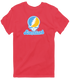 Long Island Stealie Premium Unisex T-Shirt — Design: Long Island University — Heather Red