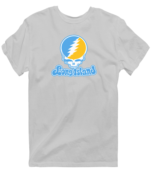 Long Island Stealie Premium Unisex T-Shirt — Design: Long Island University — Sport Grey