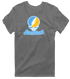 Long Island Stealie Premium Unisex T-Shirt — Design: Long Island University — Charcoal