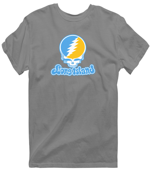 Long Island Stealie Premium Unisex T-Shirt — Design: Long Island University — Dark Heather