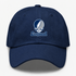 Longwood Stealie Premium Unisex Dad Hat — Design: Longwood University — Navy