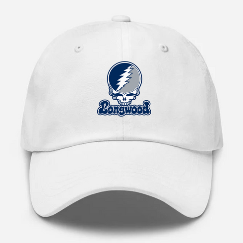 Longwood Stealie Premium Unisex Dad Hat — Design: Longwood University — White