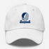 Longwood Stealie Premium Unisex Dad Hat — Design: Longwood University — White