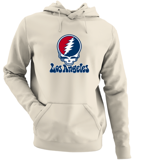Los Angeles Baseball Stealie Grateful Dead Hoodie — Los Angeles Angels — Sand