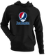 Los Angeles Baseball Stealie Grateful Dead Hoodie — Los Angeles Angels — Black