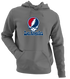 Los Angeles Baseball Stealie Grateful Dead Hoodie — Los Angeles Angels — Charcoal