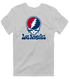 Los Angeles Baseball Stealie Grateful Dead T-Shirt — Los Angeles Angels — Sport Grey