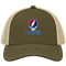 Los Angeles Baseball Stealie Grateful Dead Trucker Cap — Los Angeles Angels — Moss/Khaki