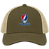 Los Angeles Baseball Stealie Grateful Dead Trucker Cap — Los Angeles Angels — Moss/Khaki