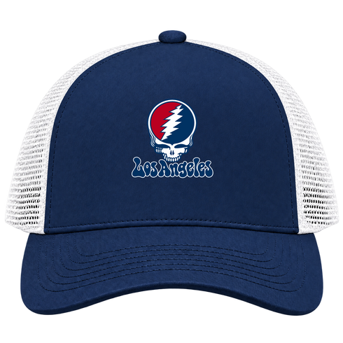 Los Angeles Baseball Stealie Grateful Dead Trucker Cap — Los Angeles Angels — Navy/White