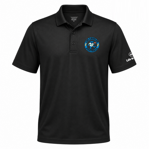 Los Angeles Football Dancing Bear Premium Polo — Los Angeles Chargers — Black