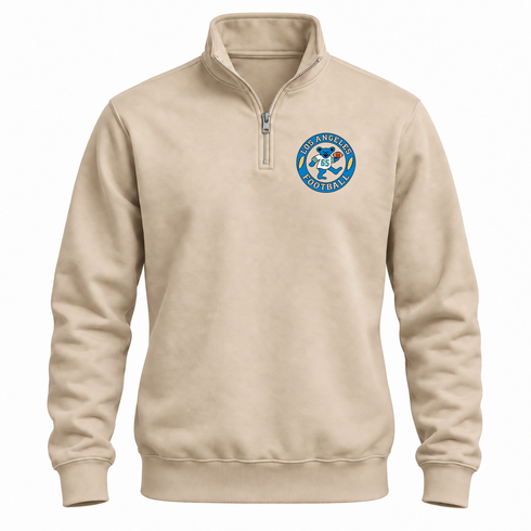 Los Angeles Football Dancing Bear Premium Quarter-Zip — Los Angeles Chargers — Sand