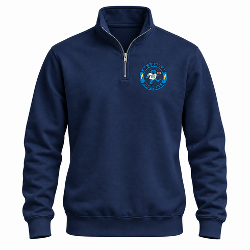 Los Angeles Football Dancing Bear Premium Quarter-Zip — Los Angeles Chargers — Navy
