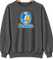 Los Angeles Helmet Stealie Premium Unisex Crewneck — Los Angeles Chargers — Dark Heather
