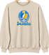 Los Angeles Helmet Stealie Premium Unisex Crewneck — Los Angeles Chargers — Sand
