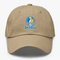 Los Angeles Helmet Stealie Premium Unisex Dad Hat — Los Angeles Chargers — Khaki