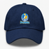 Los Angeles Helmet Stealie Premium Unisex Dad Hat — Los Angeles Chargers — Navy