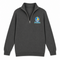 Los Angeles Helmet Stealie Premium Unisex Quarter-Zip — Los Angeles Chargers — Charcoal