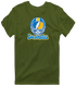 Los Angeles Helmet Stealie Premium Unisex T-Shirt — Los Angeles Chargers — Military Green
