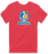 Los Angeles Helmet Stealie Premium Unisex T-Shirt — Los Angeles Chargers — Heather Red
