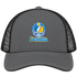 Los Angeles Helmet Stealie Premium Unisex Trucker Cap — Los Angeles Chargers — Charcoal/Black
