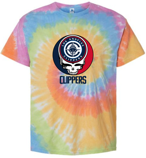 Los Angeles Clippers Stealie Tie-Dye T-Shirt