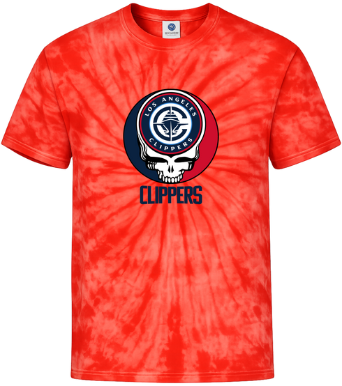 Los Angeles Clippers Stealie Tie-Dye T-Shirt
